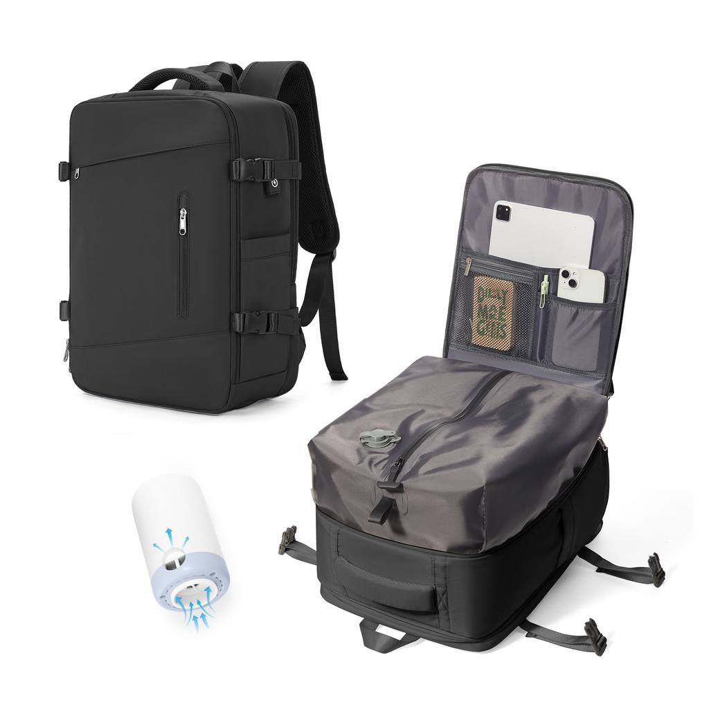 Męski plecak kompresyjny próżniowy, plecak kabinowy o dużej pojemności, plecak podróżny na krótkie dystanse, plecak turystyczny, bagaż podręczny