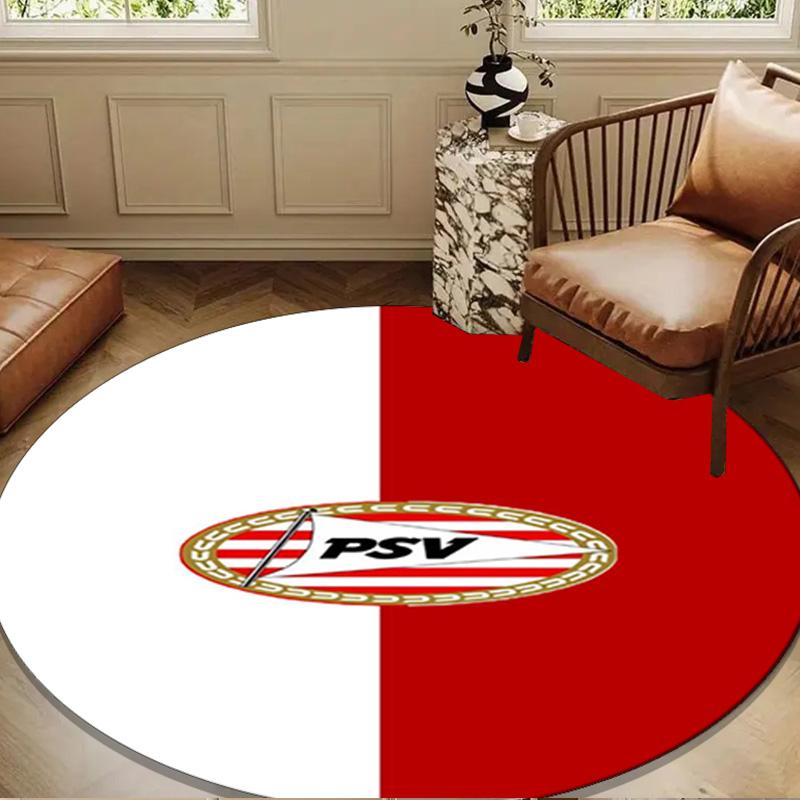 Psv Eindhoven Redesign Round mat, Anti-slip Circle Carpet Chair rug For livingroom,Bedroom, doormat home decor Gift Christmas Gifts