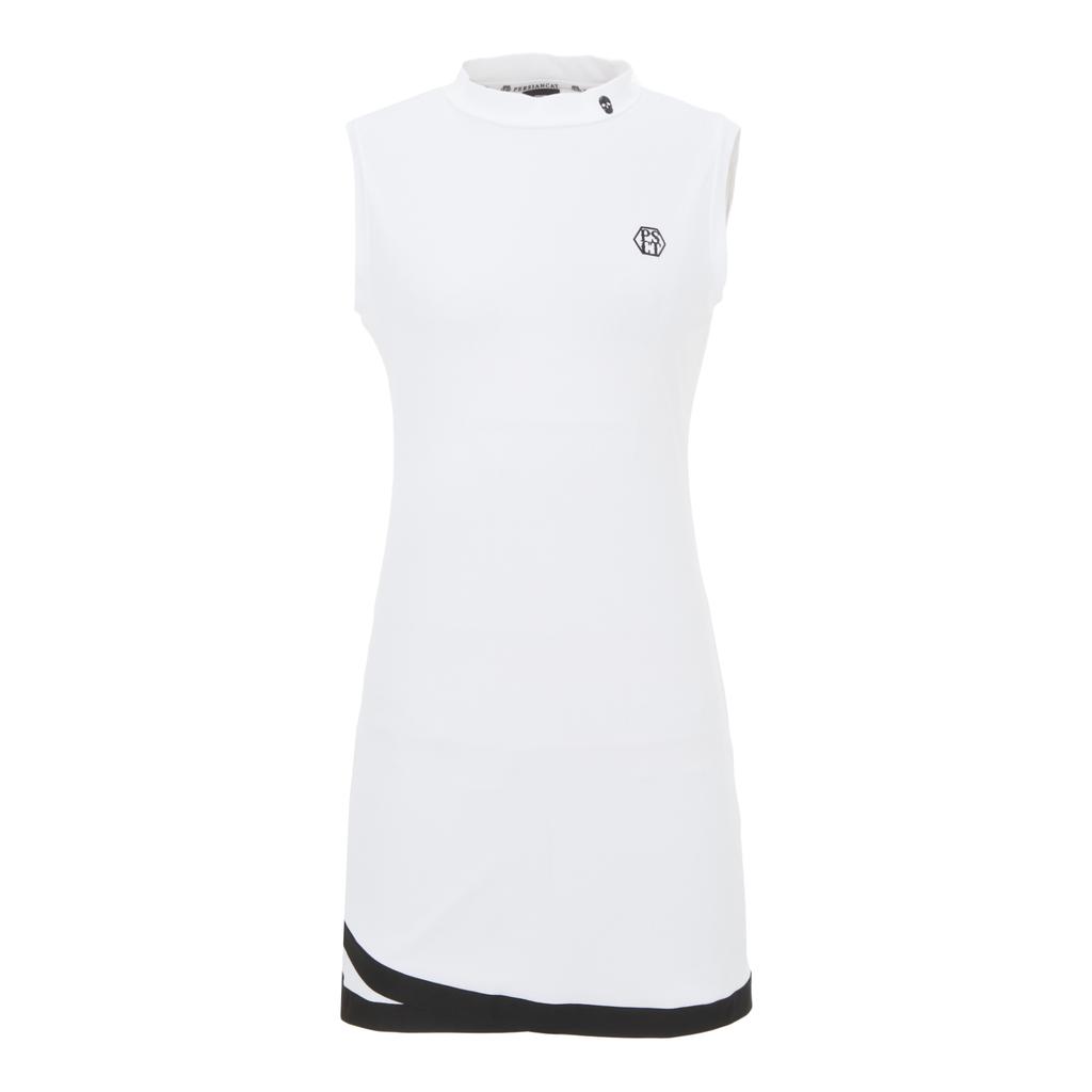 Persian Cat Golf Women Essential Slim Fit Dress White