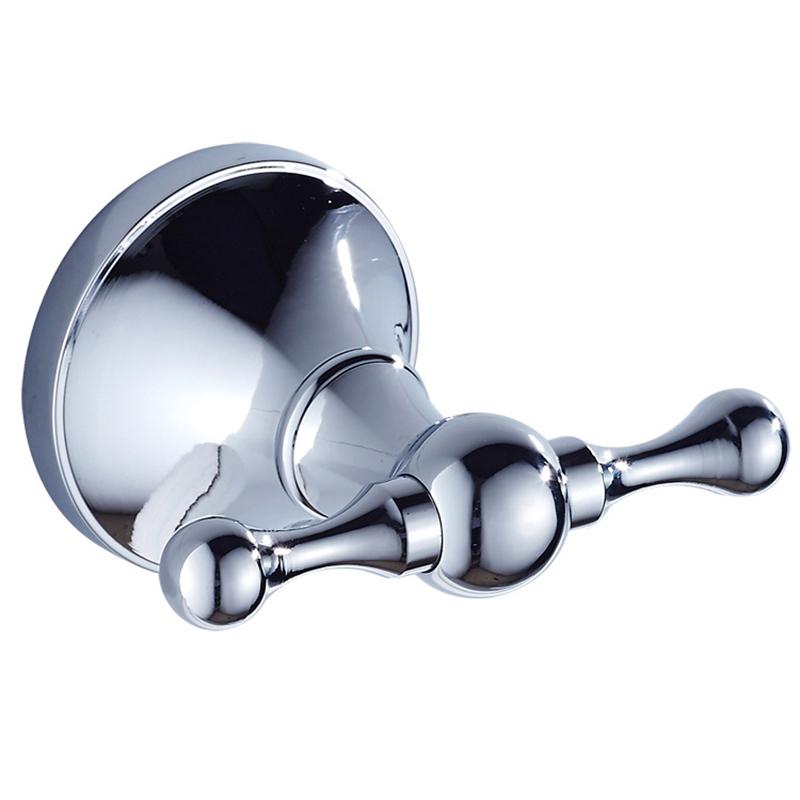 Verchromter wandmontierter Handtuchhalter Badezimmerzubehör Anhängerset Papierhandtuchhalter Kleiderhaken Toilettenbürste ELA68C