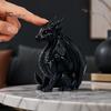 Unique Home Decoration Items 3D Printed Dragon Statue, Winged Figurine, Mythical Creature Creative Desktop Ornaments Sculpture, Office Desk