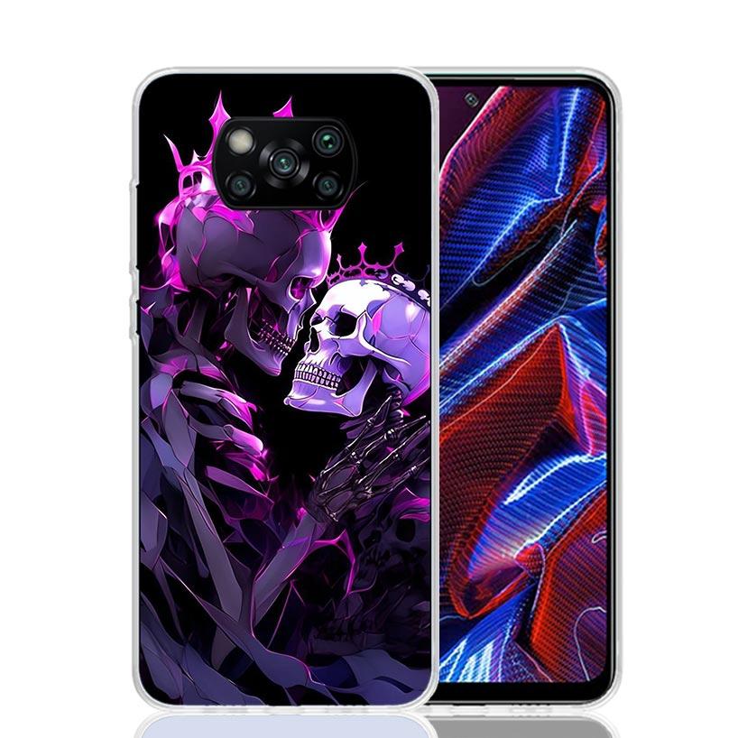 Anatomie Skelett Herz Kuscheltier Kuss Handyhülle Für Xiaomi Poco F7 Ultra X7 X6 Pro X5 Redmi 15 15C 13 13C 12 12C 10 10A 10C 9 9A 9C