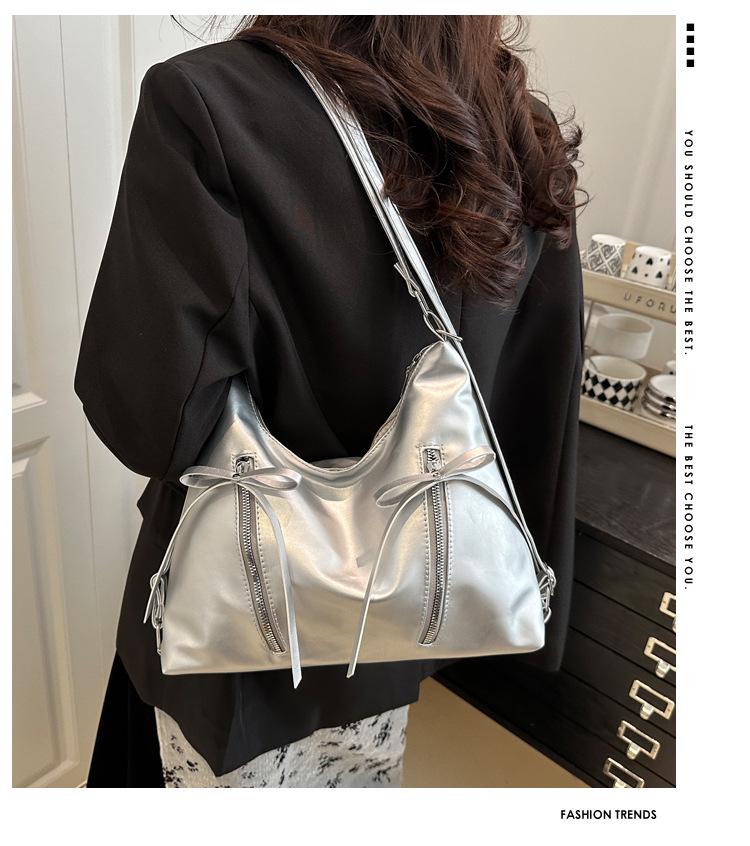 Korean Fashion Bow Tote: Spacious, Stylish & Versatile Ladies' Backpack for Spring 2025