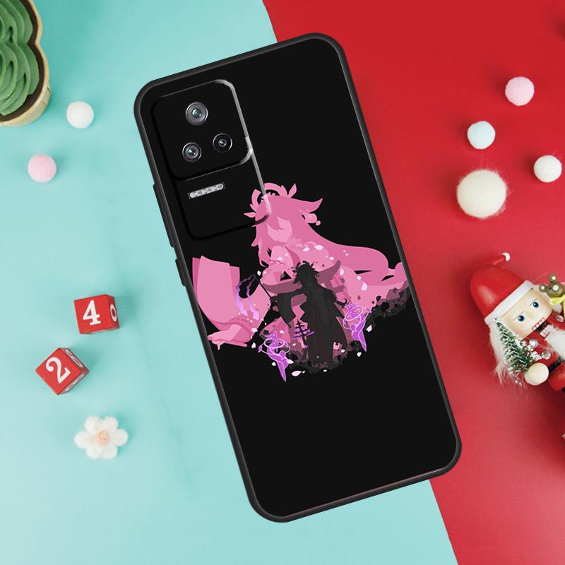 Genshin Impact Yae Miko Case For Xiaomi 13 12 Lite 11T 12T Pro 12X POCO X3 X5 F5 Pro F4 X4 GT M5s C40 F3 Back Cover