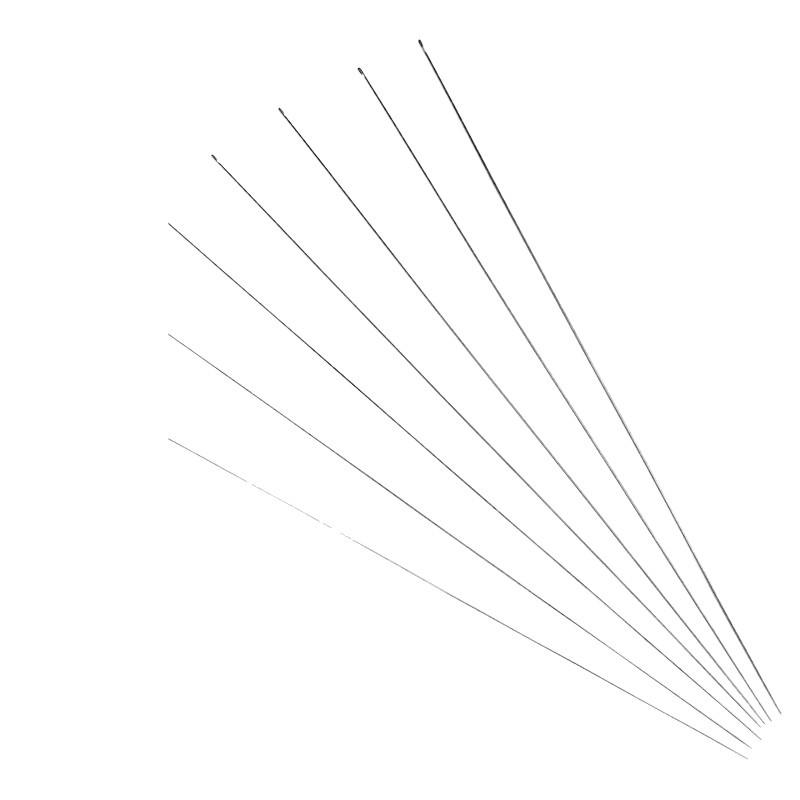 Side-Opening Beading Needle for Threading Crystal and Pearl Beads, Stainless Steel