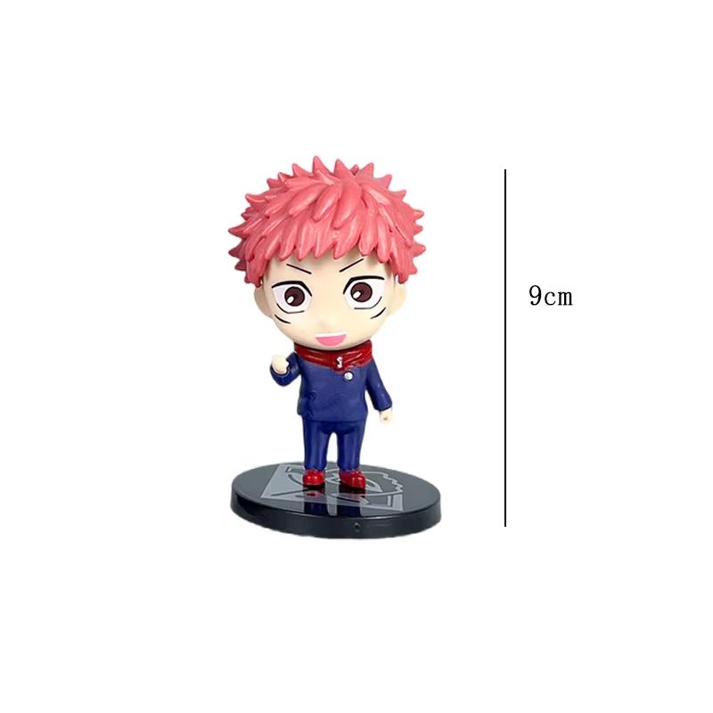 6Pcs/set Jujutsu Kaisen Anime Figure Gojo Satoru Yuji Itadori Figure Doll Toy Action Figure Yuji Itadori Fushiguro Model Toys