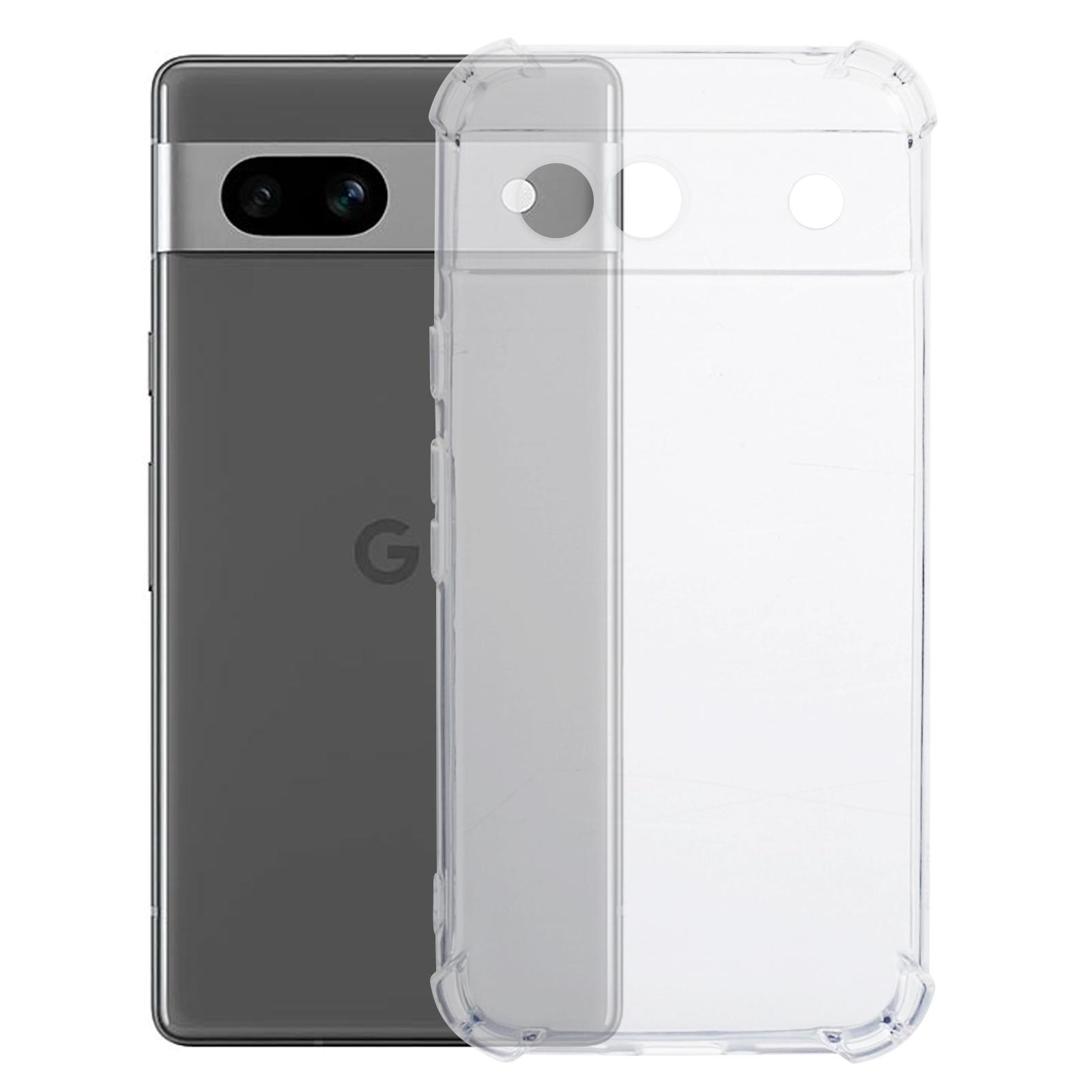 

For Google Pixel 8a Case Four Corner Drop-proof Clear TPU Back Cover A