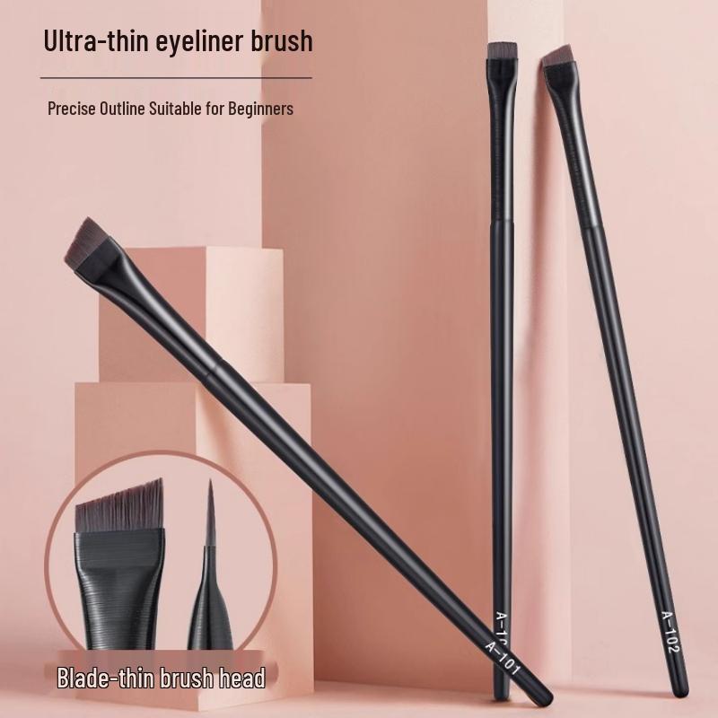 

Ultra-Thin Flat Head Eyeliner & Eyebrow Brush for Aegyo Sal Detail Makeup