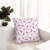 Pink Ribbon Throw Pillow Cover Polyester Throw Pillow Breast Cancer Awareness Vintage Cushion Covers