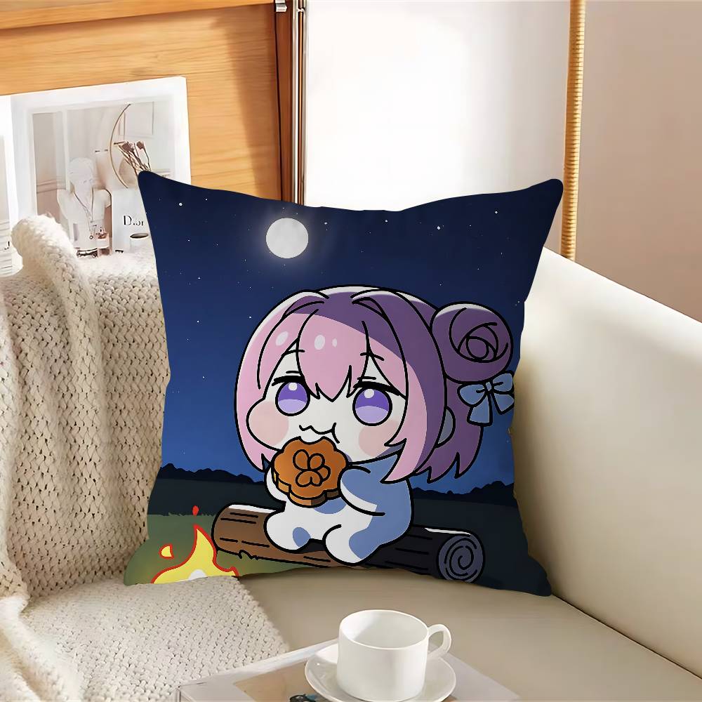 

DORO Pillow Covers Cartoon Sofa Decorative Home Double-sided Printing Short Plush Cute Cushion Cover 12x12Inch