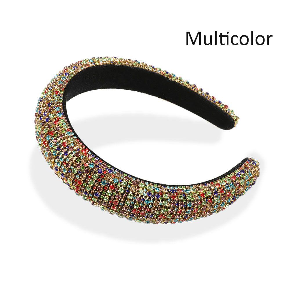 Hair Hoop Headband Luxury Wedding Headdress Full Crystal Rhinestone Pearl Haiband Baroque Tiara