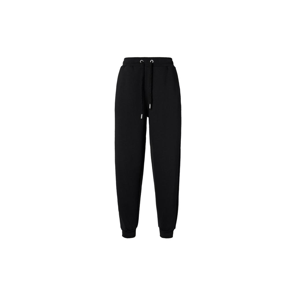 AMIPARIS Casual Pants Men's Black Moderate Cuffed Pants UTR207740-001