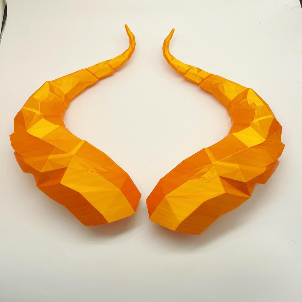 Factory Direct 3D Printed Original Plastic Crafts Devil Horns Helmet Decorations Personalized Ornaments 3M Adhesive Gift