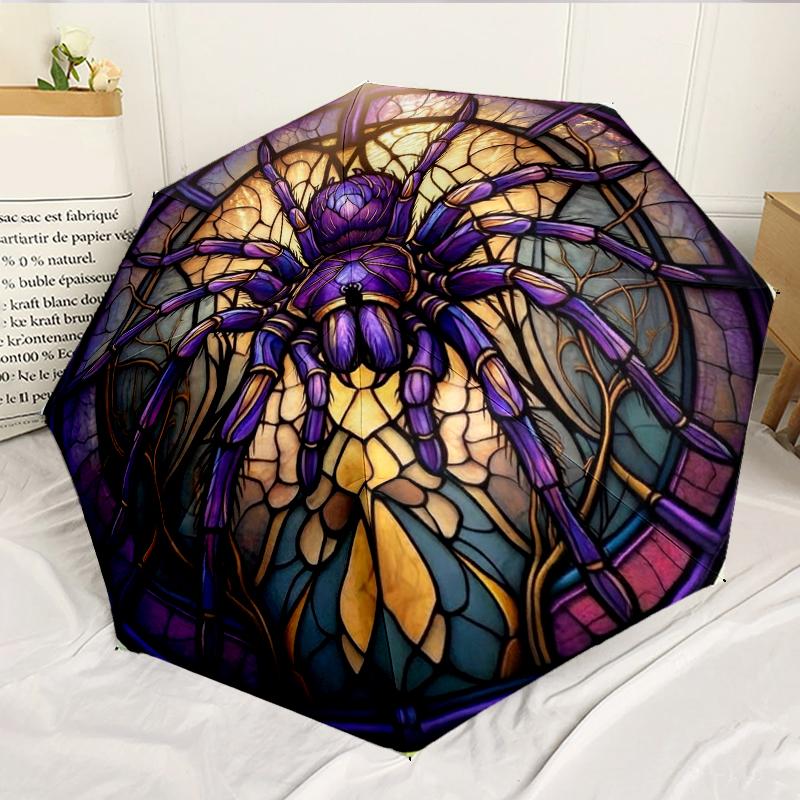 Fantasy Spider Artwork 8-Frame for Travel, camping, Casual Lightweight Portable Umbrella, Essential for every family Holidays Birthday Gift