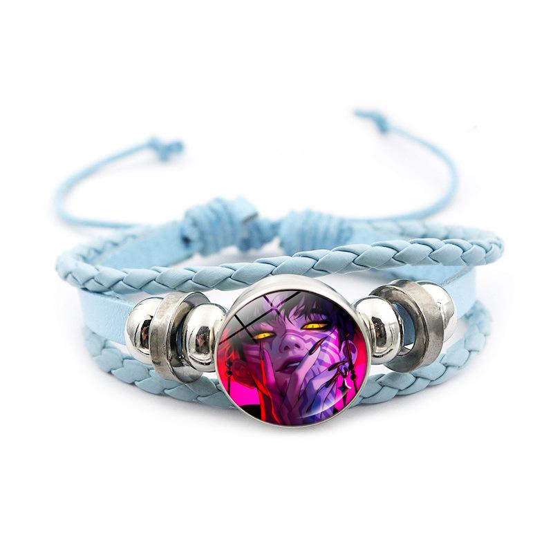 KPop Demon Hunter Bracelet Cartoon Anime Cosplay Bracelet Woven Rope Chain Pendant Fashion Accessories Girl Peripheral for Fans