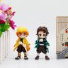 6pcs Demon Slayer Tanjiro Kamado Nezuko Anime Cartoon Figure Box Statue Model Ornament Surprise Gift Box Collection Figure