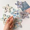 Ocean Themed Creative Starfish Dual-purpose Refrigerator Magnets Bottle Opener with Relief Hot Stamping Refrigerator Stickers