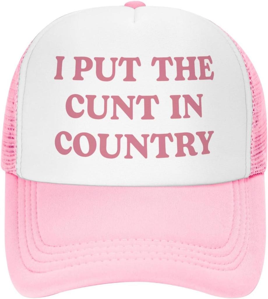 Funny Trucker Hats for Women Hot Pink Funny Gag Baseball Cap for Girls Women Men Hat