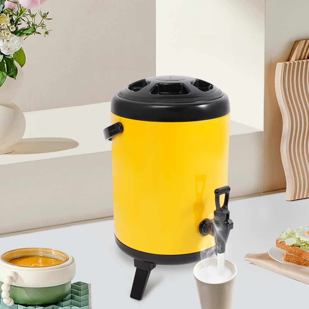 8L Stainless Steel Insulated Drink Dispenser with Spout, Hot and Cold Beverage Container for Parties, Events, Picnics, Catering