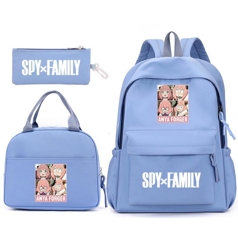 School Season Spy Playhouse Printed Backpack Pencil Bag Shoulder Bag Leisure Primary And Secondary School Students Schoolbag