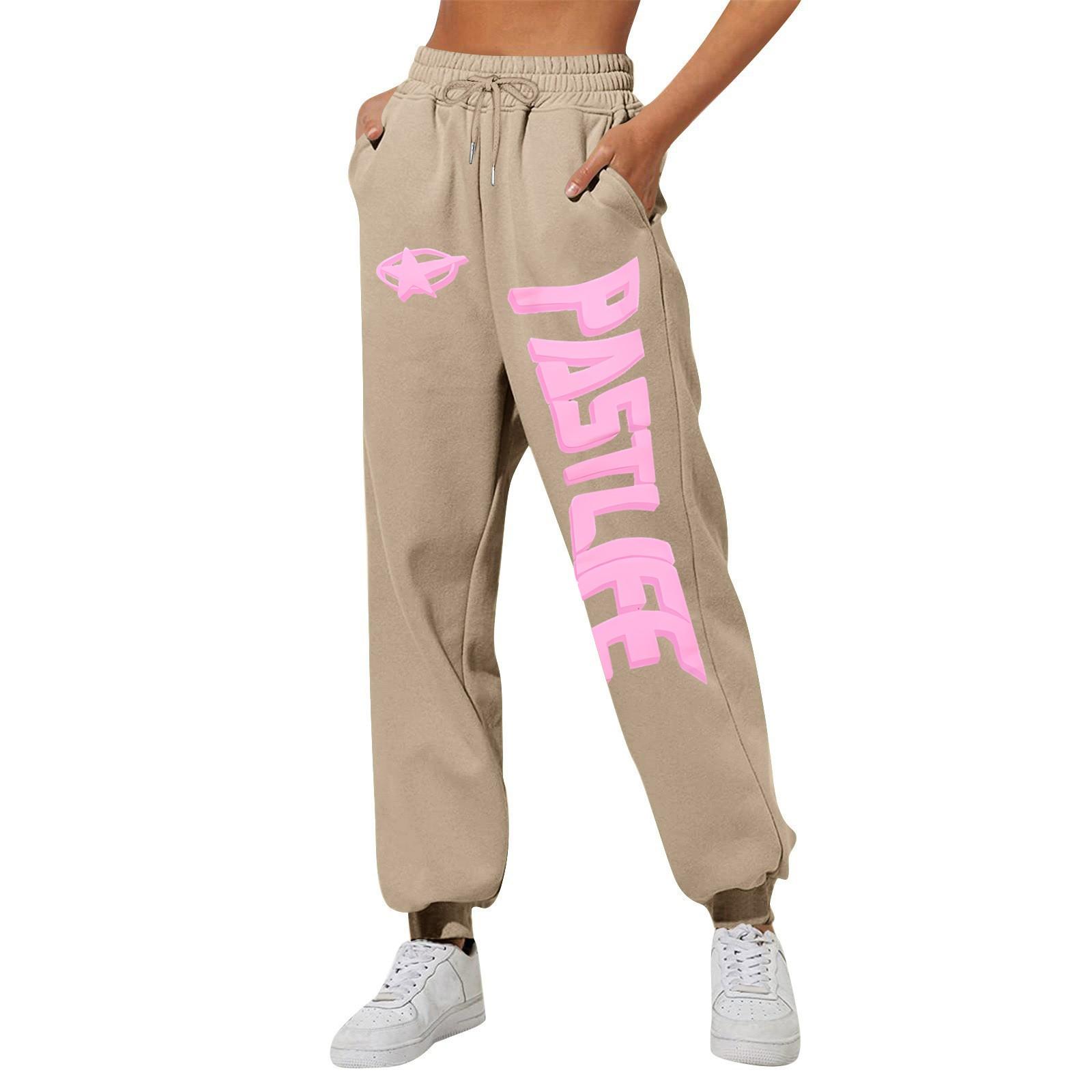 

Жіночі повсякденні модні спортивні штани Повсякденні штани з маленьким принтом L