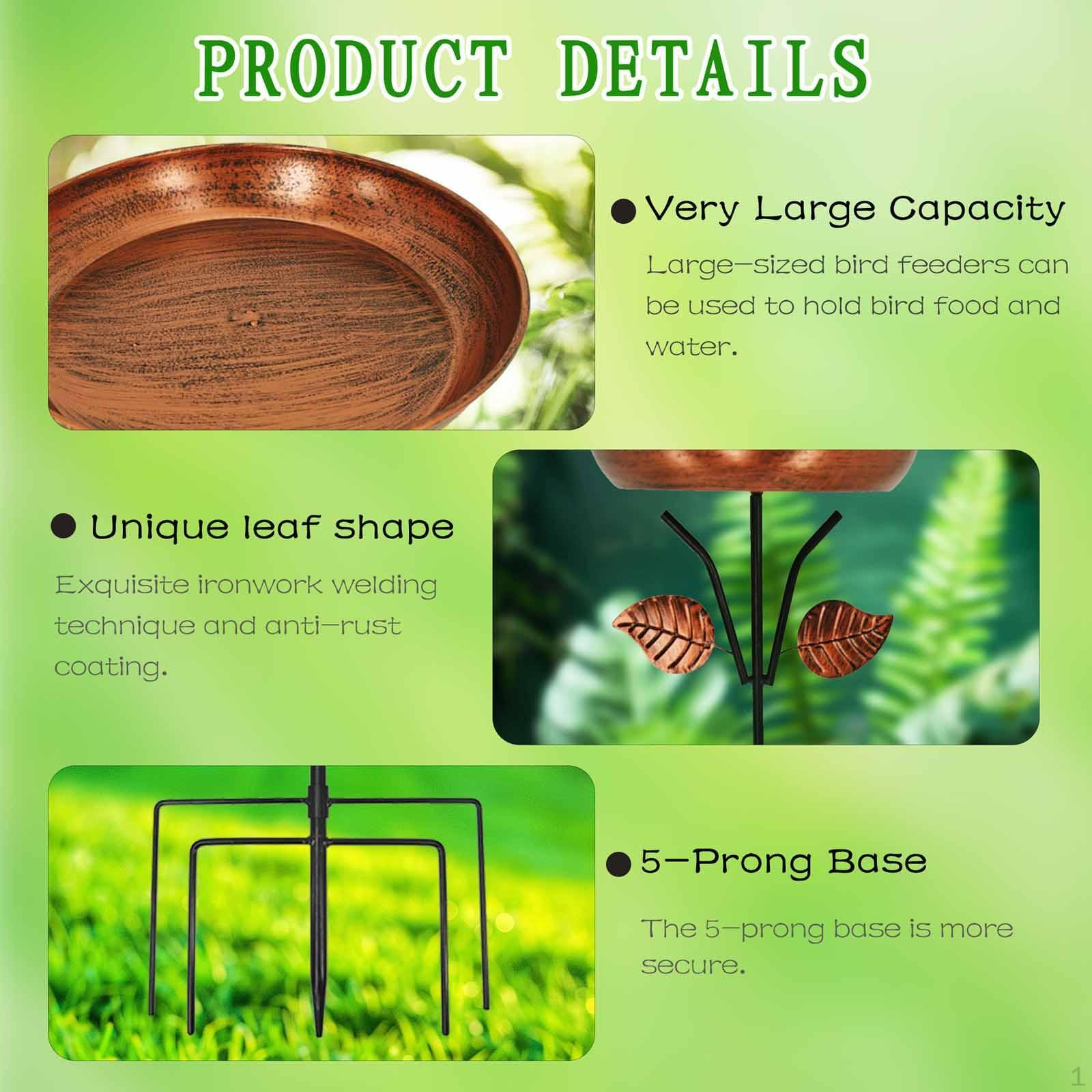 

Кормушка-поилка для птиц в сборе, подарок с садовым колышком, поднос для корма, для парка, для привлечения птиц