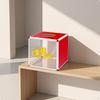 Lottery Box with Circular Slot Rigid Cube Drawing Rounded Corners for Prize Draws, Company