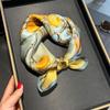 2025 Brand 100% Pure Silk Scarf Women Neck Hair Foulard Square Headband Scarves Bandana Fashion New Small Hijab Scarves Pashmina