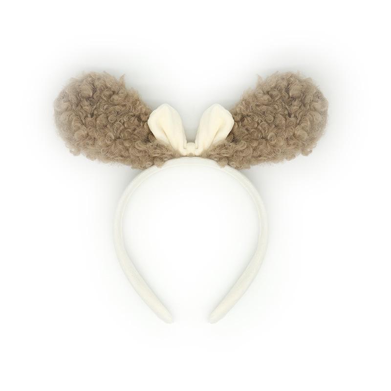 Mingyue Women s Cute Rabbit Ear Plush Headband - Autumn/Winter Face Washing Accessory