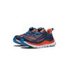 Li Ning Kids Knob Version Low Top Running Shoes Kids Running Shoes Deep-Navy Bright-Orange YKNU090-1