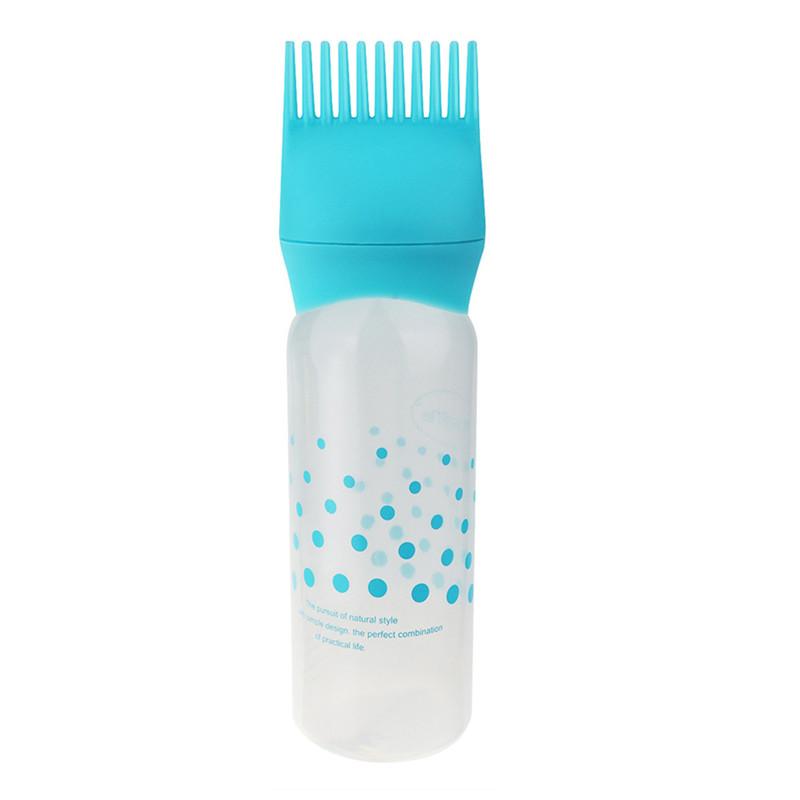 Plastic Shampoo Bottle Oil Comb Dispensing Applicator Bottles 3 Colors Big Capacity Salon Hair Coloring Hair Styling Accessories