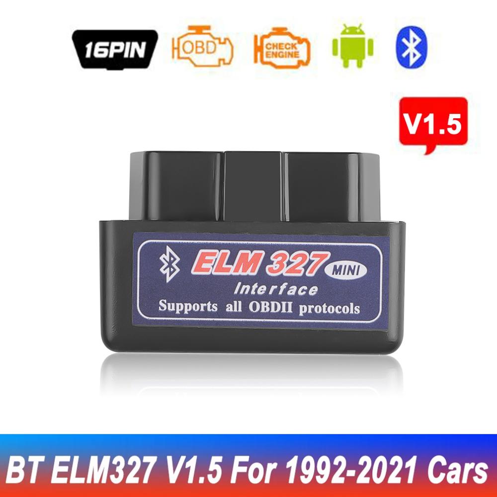 V2.1 OBD2 / OBDII Super MINI ELM327 Bluetooth ELM 327 Versija 2.1 Klaidos Kodų Skaitytuvas Android Torque Automobilio Kodų Skaitytuvas Daugeliui