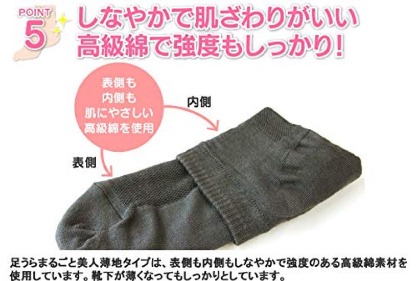 Onmusubi Heel Care Perfect for Soles of the Feet Sizes Summer Callus Care Cracked Socks In Niigata Soles and Heels 212092 Socks, (Lightweight /