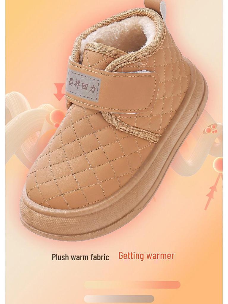 Kinder Winter Schneestiefel mit Samtfutter und Verdickter Isolierung