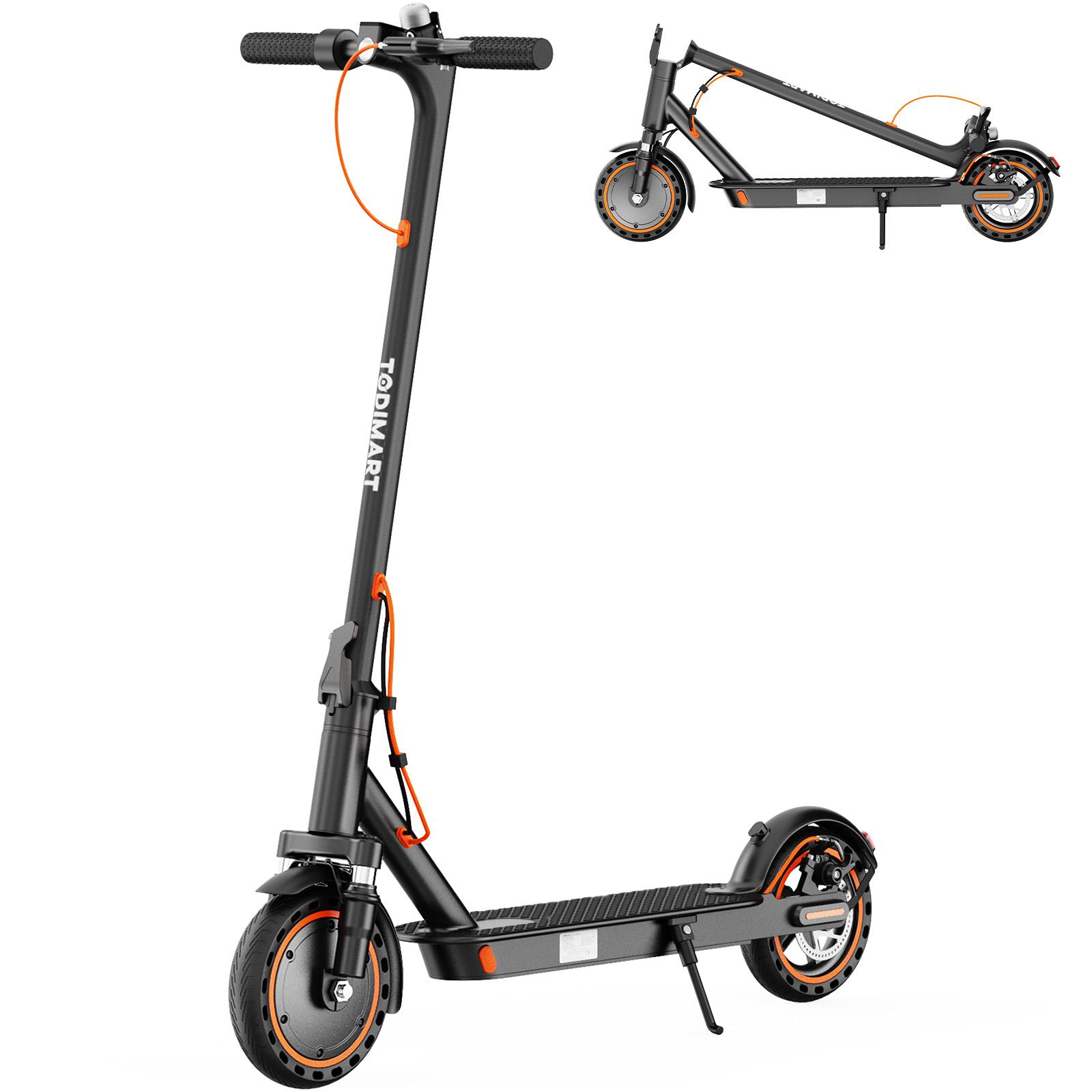 Todimart T6 Trottinette Électrique Pliante Moteur 350W Batterie 36V7.8AH Charge 70KG Pneu Solide Nid d'Abeille 8.5 Pouces Trottinette Électrique Ville Communauté Pour Adulte