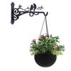Hanging Plant Hanger Outdoor Bird Feeder Wall Hooks Black Metal Plant Bracket Hook for Hanging Flower Baskets Lanterns