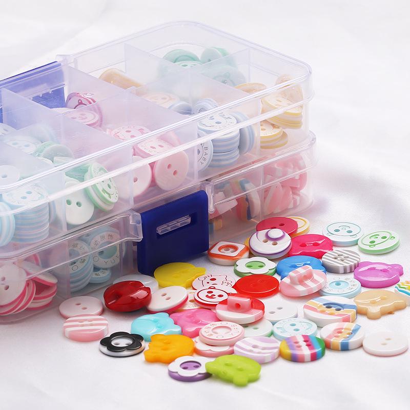 Colorful Plastic Buttons for Baby & Children's Shirts, DIY Crafting - Two & Four Holes