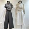 Autumn 2025 Korean-Style High-Waisted Slimming Cargo Pants for Women - Loose, Straight-Leg, Wide-Leg Casual Trousers
