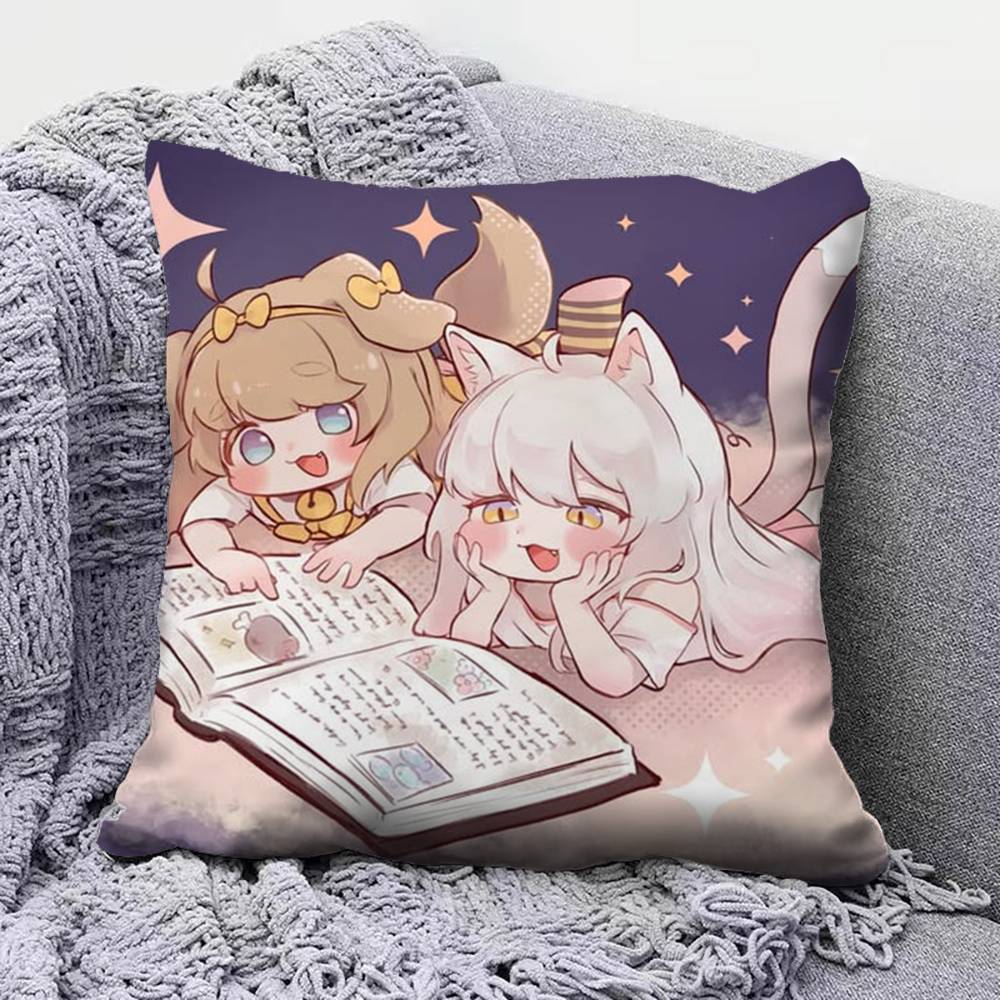 Trickal chibi go Butter Pillow Covers Home Sofa Cushion Covers and Aecorative Custom
