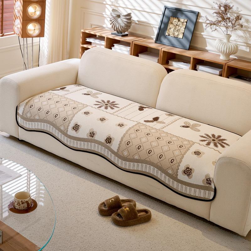 

Chenier Special-Shaped Sofa Cushion Is Universal In All Seasons, Simple Modern Non-Slip Seat Cushion Ins Wind Straight Row Sofa Cover Cloth Towel 90*90cm