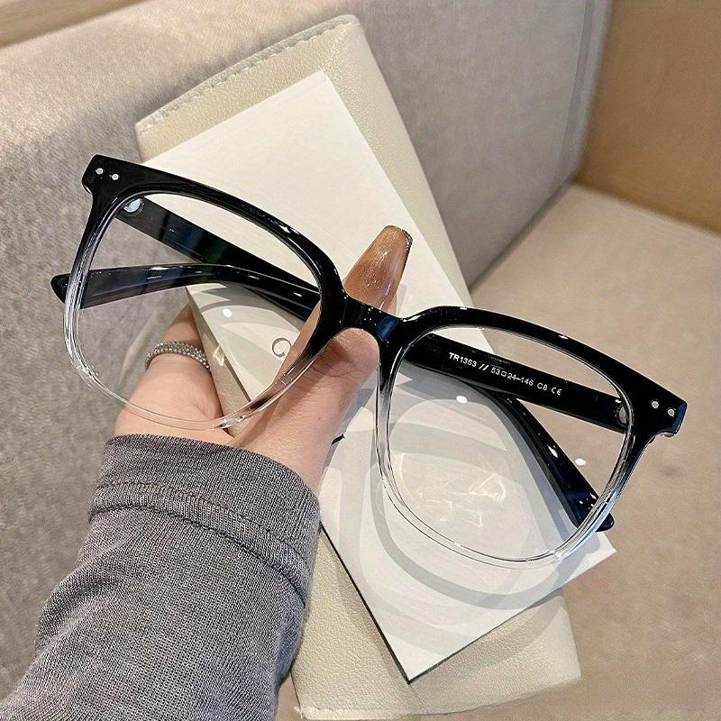 Universal Fashion Glasses, Square-Framed Glasses, Fashionable Campus Style, Clear Black Frame, Back To School