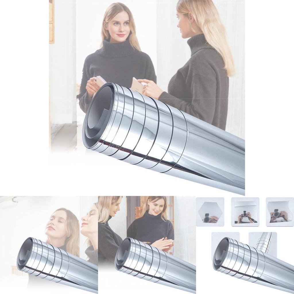 Elegant Diy Mirror Wall Sticker Waterproof Pet Material For Bathroom And Living Room