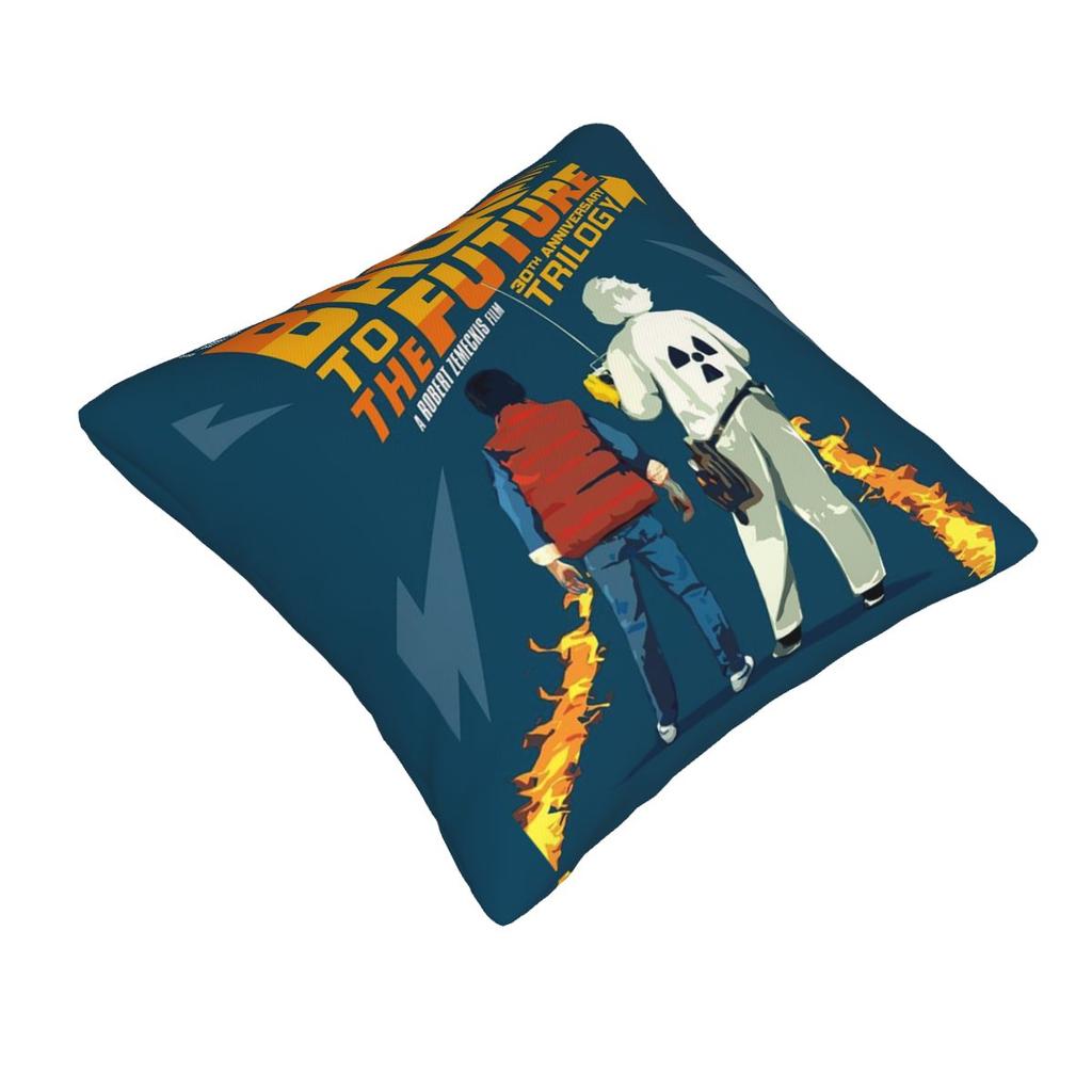Back To The Future Square Pillowcase Pillow Cover Cushion Zip Decorative Comfort Throw Pillow for Home Living Room