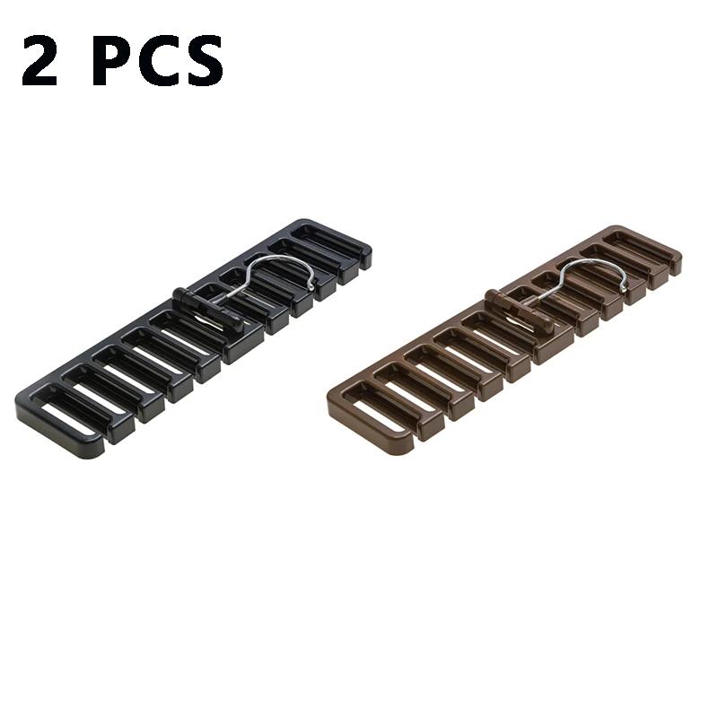 10 Card Slots Belt storage rack Belt arrangement storage rack Multi-functional tie scarf silk scarf bow tie hanger hook