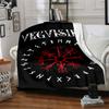 Viking Theme Printed Blanket - Perfect for Couch, Bed, Travel & Outdoor Use | Machine Washable, Cozy & Durable.