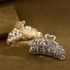 Korean Pearl Metal Hair Claw Clip for Mature Styles