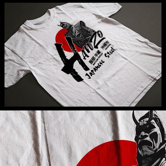 Samurai Oni Demon T-Shirt Ronin Samurai With Katana Japanese Steel Bushido Kanji XXXL