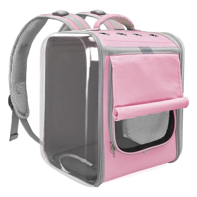 Portable Shoulder Cat Bag with Large Capacity Light Weight Breathable Transparent Cat Pet Bag Pet Supplies Carrying Pet Supplies