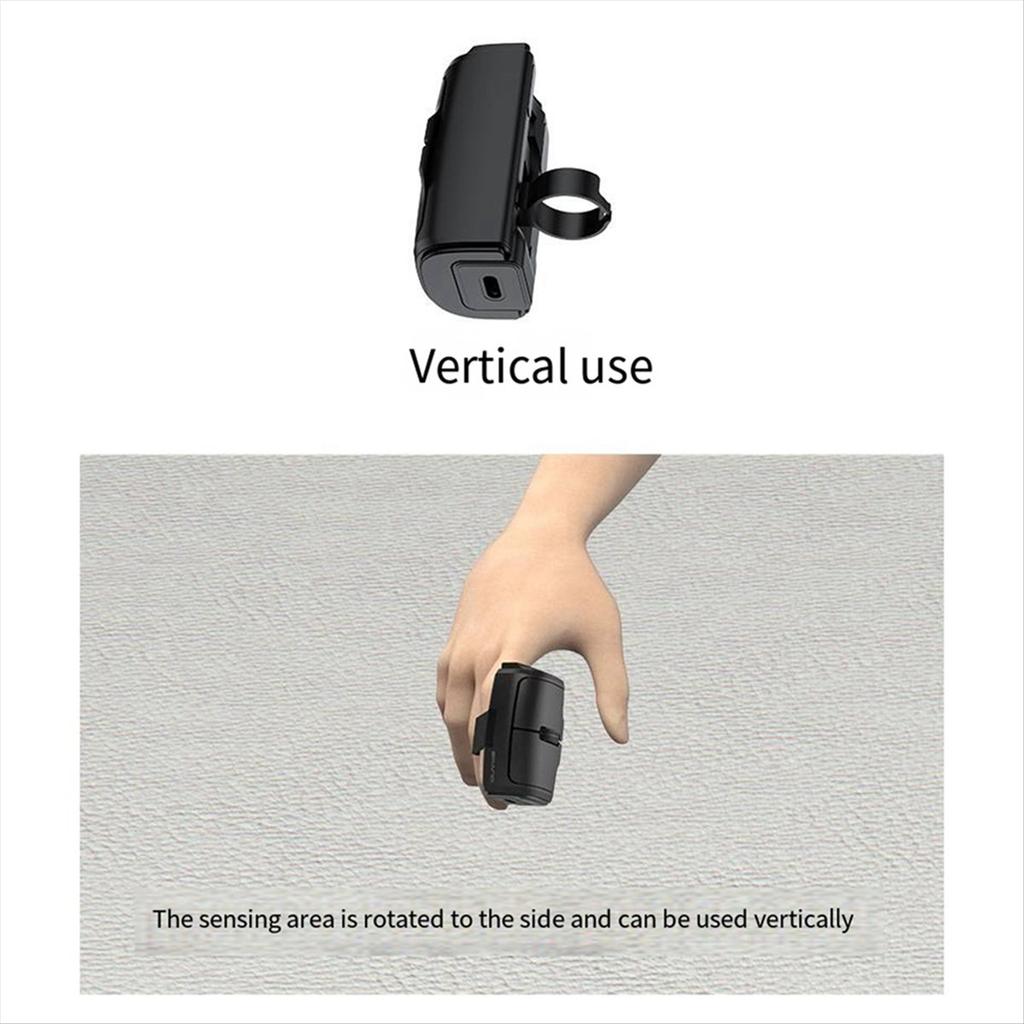 Bluetooth 2.4G Wireless Finger Mouse 1000DPI Ring Mouse Horizontal and Vertical Use Perfect for PC Laptop Computer