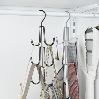 1PCS Cabide giratório para chapéu, gravata, cinto, bolsa, ganchos de armazenamento, cabide multifuncional, multicamadas, cabides para guarda-roupa, economiza espaço